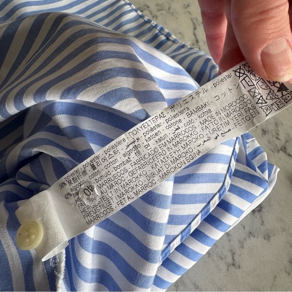 Zara Basic Strip Le Button Down - Wrinkle Resistant - Picture 5 of 8